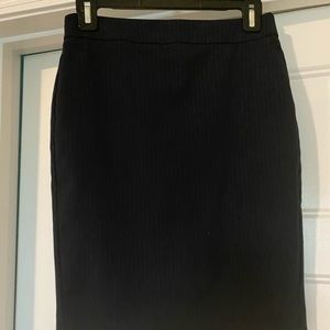 Ann Taylor pinstripe pencil skirt